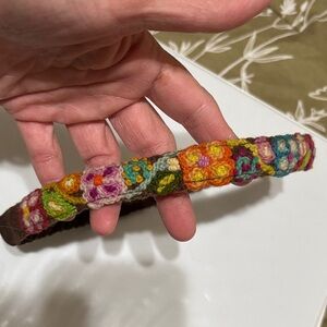 Colorful Floral Crochet Headband